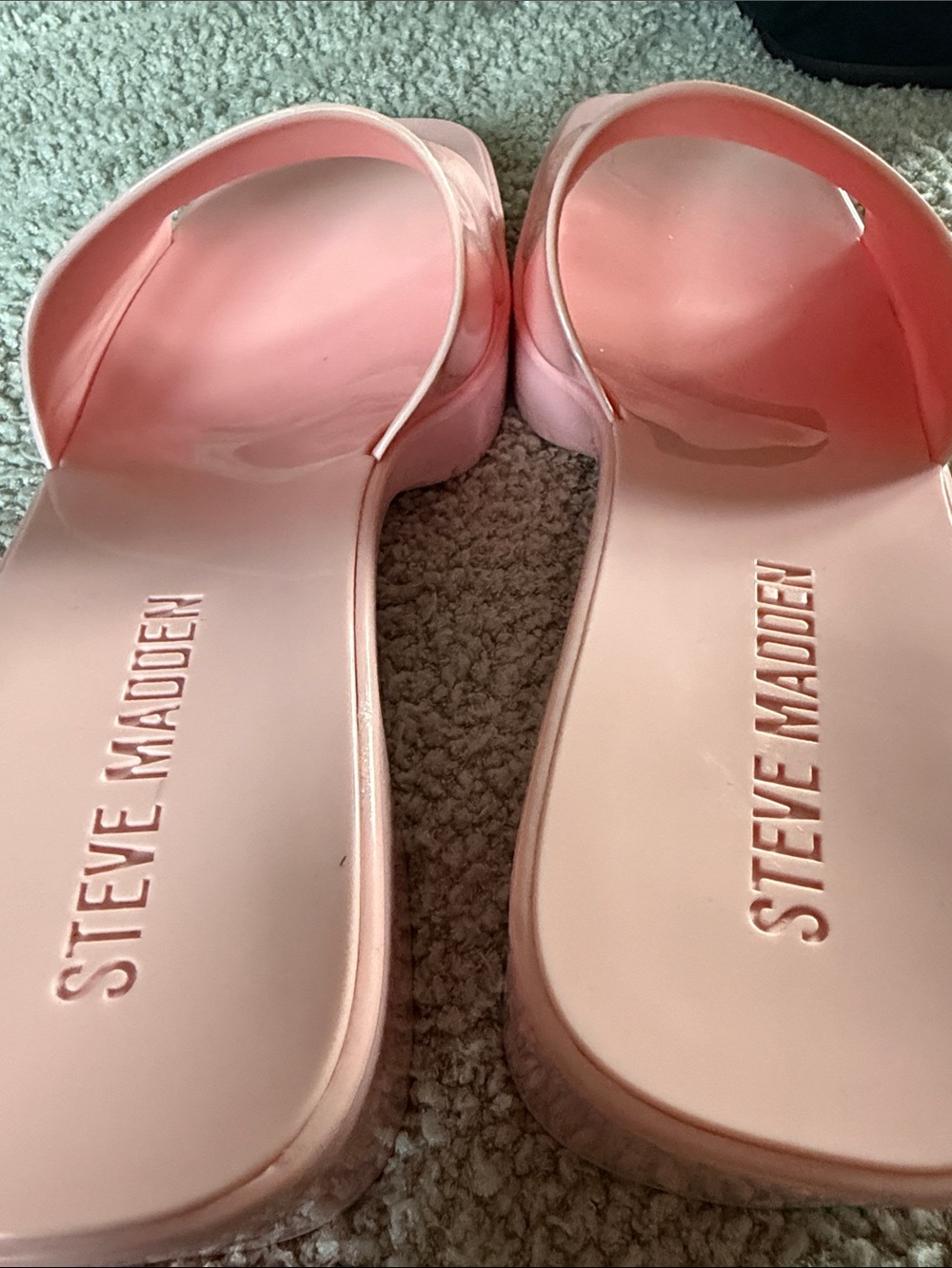 Steve Madden Pastel Pink Slide Mules Harlin Size 7 - Picture 6 of 8